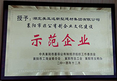 2014年襄阳市示范企业